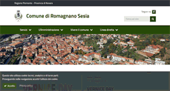 Desktop Screenshot of comune.romagnano-sesia.no.it